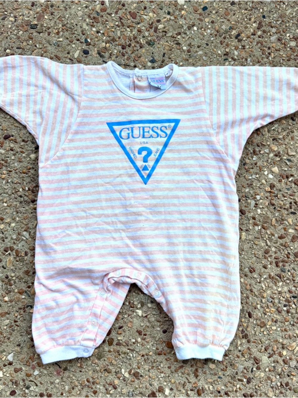 VTG Baby Guess by Georges Marciano Kid’s Romper Size 12 M Made in USA